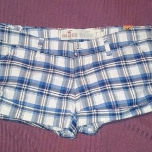 Hollister plad shorts size 1